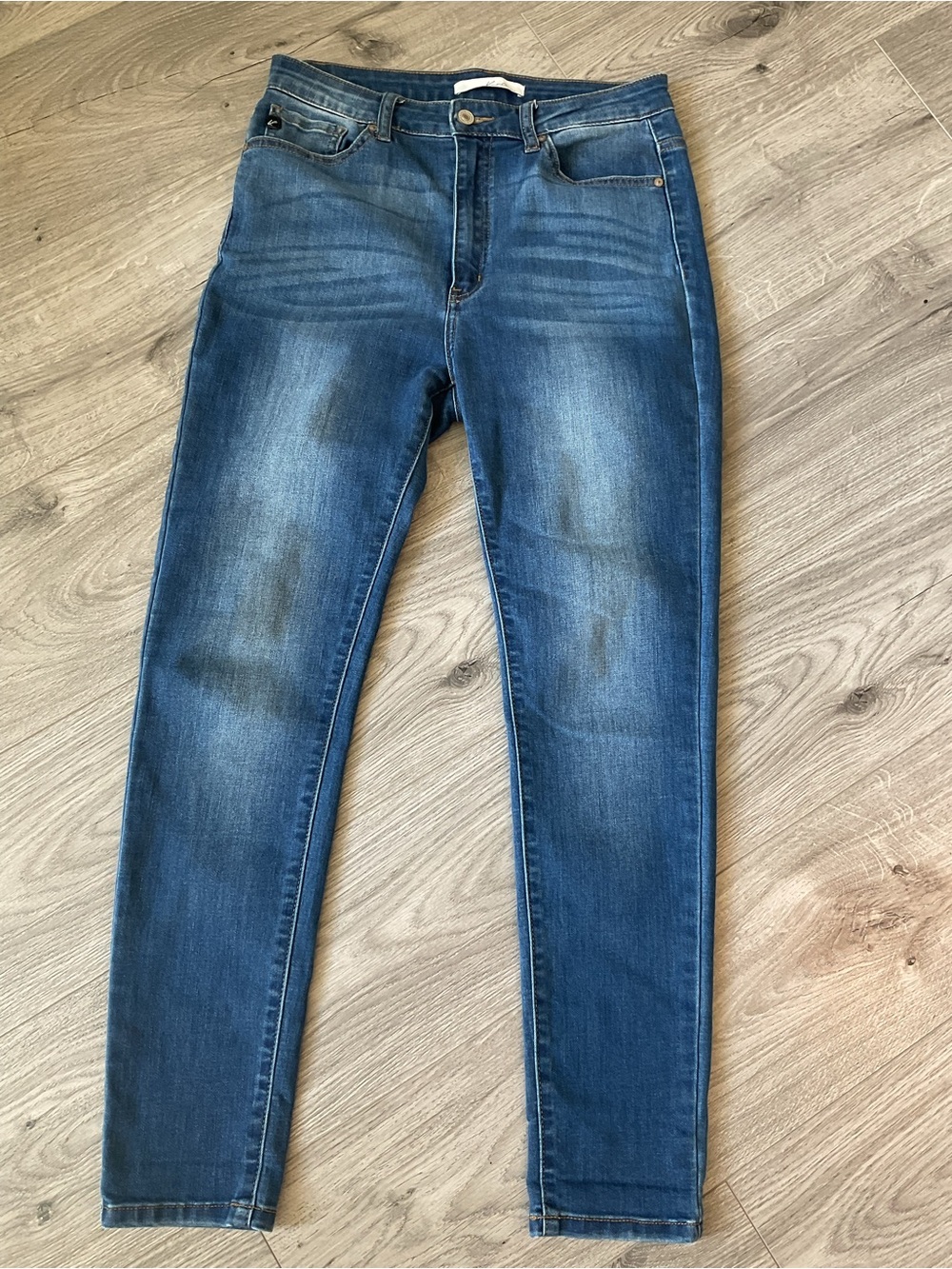 ***KanCan *** ESTILO Blue Skinny Jeans with Faded Detail